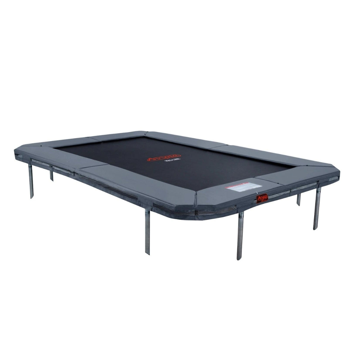 Trampoline Avyna Pro-Line InGround 380 x 255 cm (238) avec filet de sécurité - HD Plus - gris