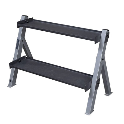 Body-Solid GDKR100(B) - Tweelaags opslagsysteem voor dumbbells en kettlebells