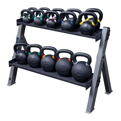 Body-Solid GDKR100(B) - Tweelaags opslagsysteem voor dumbbells en kettlebells