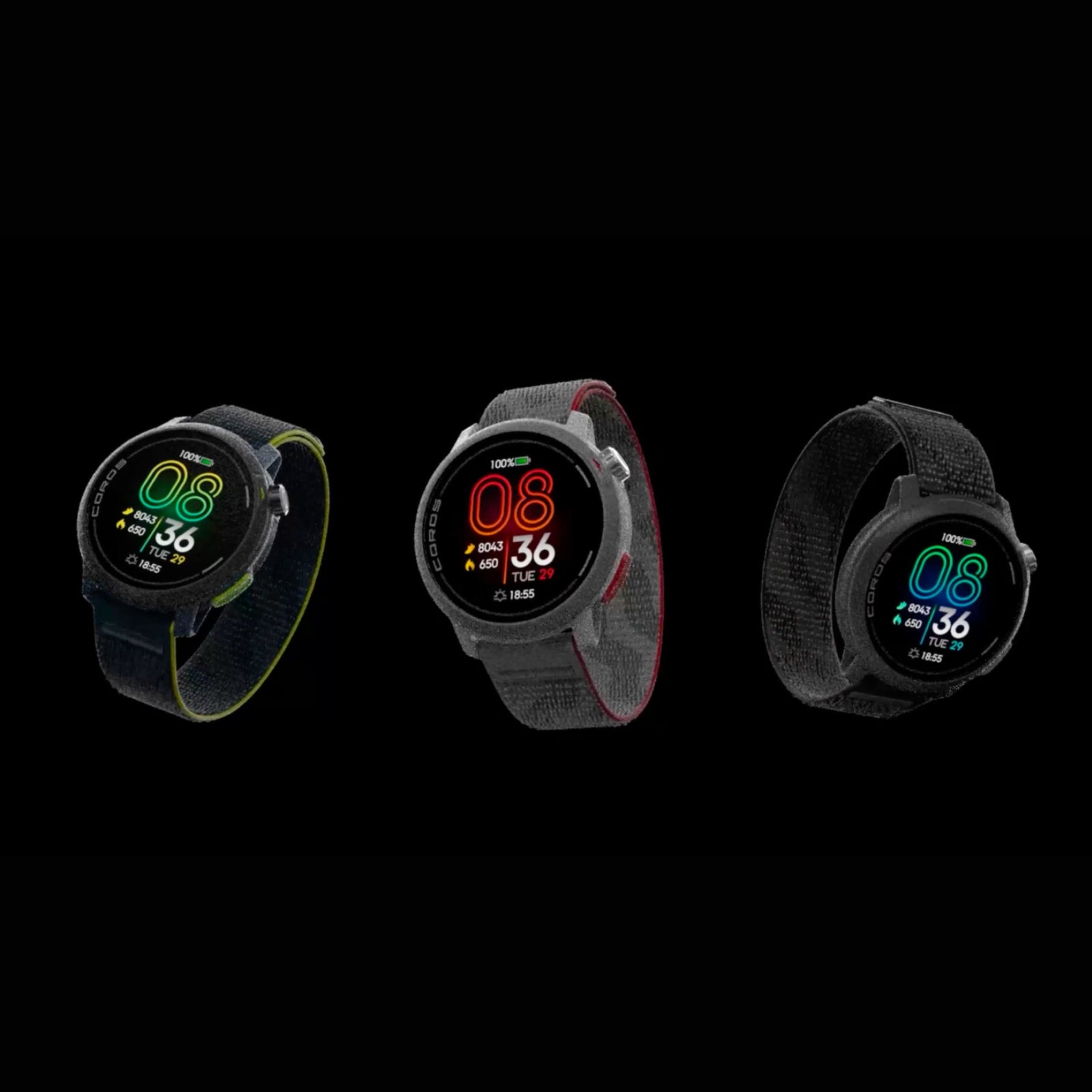 Coros PACE Pro Zwart (AMOLED) - GPS Sport & Adventure Watch / Multisporthorloge