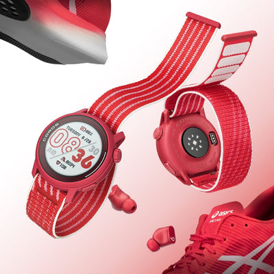 Coros PACE 3 Track Edition Rouge - Montre GPS Sport & Aventure / Montre Multisport