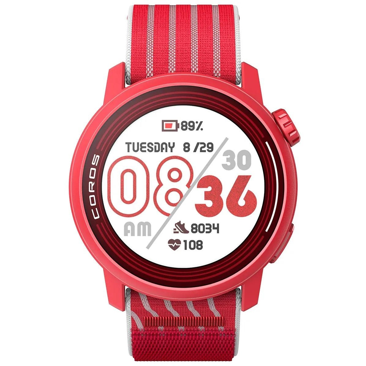 Coros PACE 3 Track Edition Rouge - Montre GPS Sport & Aventure / Montre Multisport