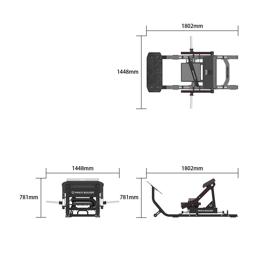 Hip Thrust Machine met riem - Evolve Fitness Ultra Series UL-315 Plate Loaded