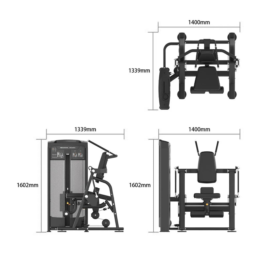 Appareil à abdominaux - Evolve Fitness Ultra Series SC-UL-350 à charge guidée