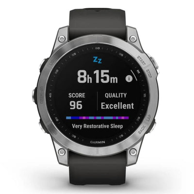 Garmin Fenix 7 Silver Standard Edition - 42 mm & 47 mm - Montre multisport & outdoor