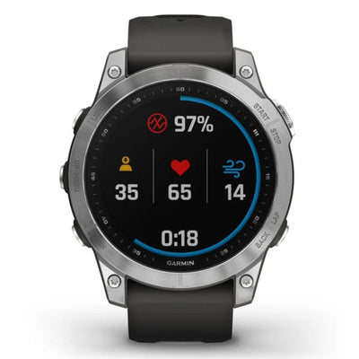 Garmin Fenix 7 Silver Standard Edition - 42 mm & 47 mm - Montre multisport & outdoor