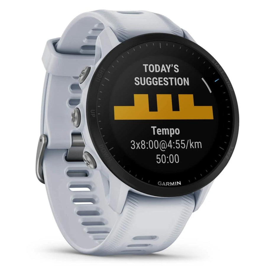Garmin Forerunner 955 Blanc - 47mm - Montre running & multisport