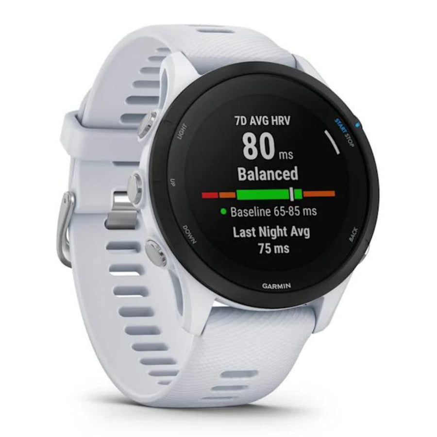 Garmin Forerunner 255 Music White - 46mm - Montre running & multisport