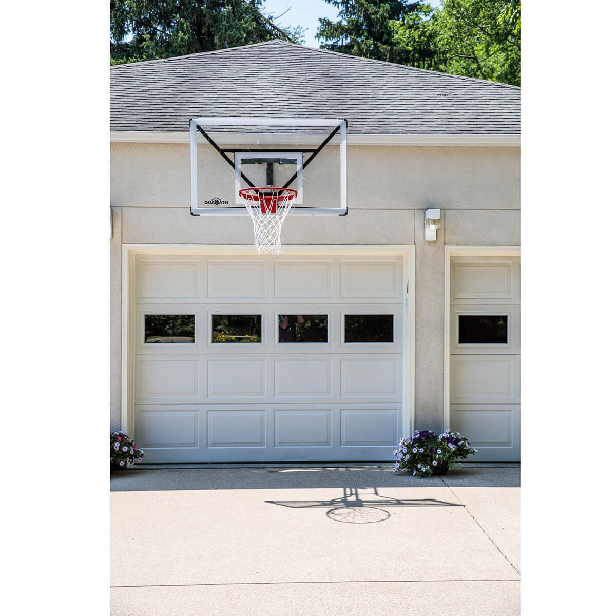Goaliath GoTek 54 Wall Mount - Muurbevestigd basketbalbord - gratis Mikasa bal