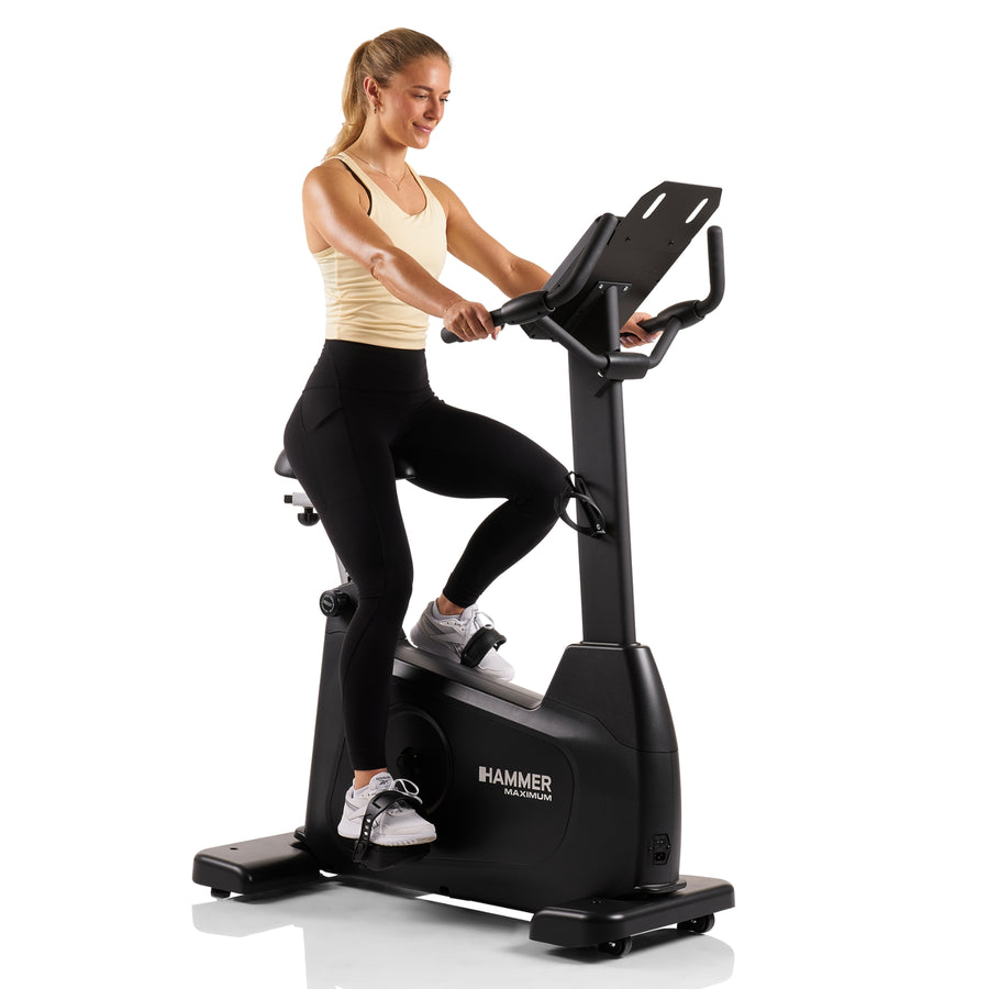 Vélo d'exercice professionnel Hammer Maximum UB8000 avec écran tactile de 10,1 pouces