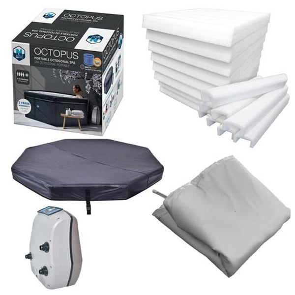 Spa hors sol NetSpa Octopus pour 5/6 personnes