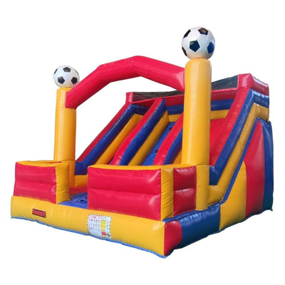 Avyna Happy Bounce Springkussen - Double Slide and Fun Boys (pvc) – 4 personen