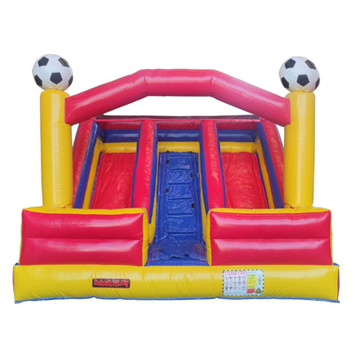 Avyna Happy Bounce Springkussen - Double Slide and Fun Boys (pvc) – 4 personen