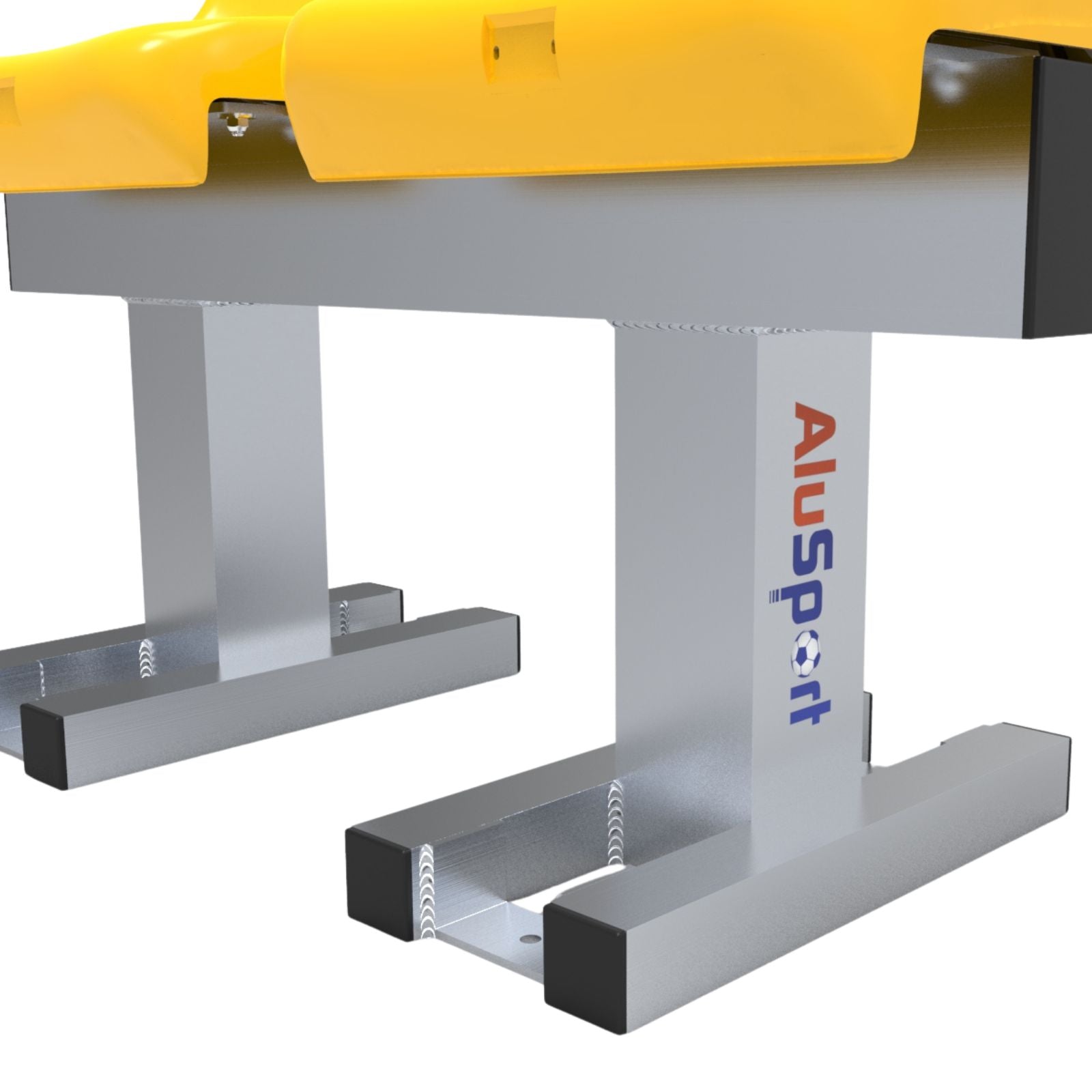 Aluminium sportveld trainersbank met kuipzitjes voor 2 personen - Alusport - 0,92 x 0,75 m - In kleur naar wens