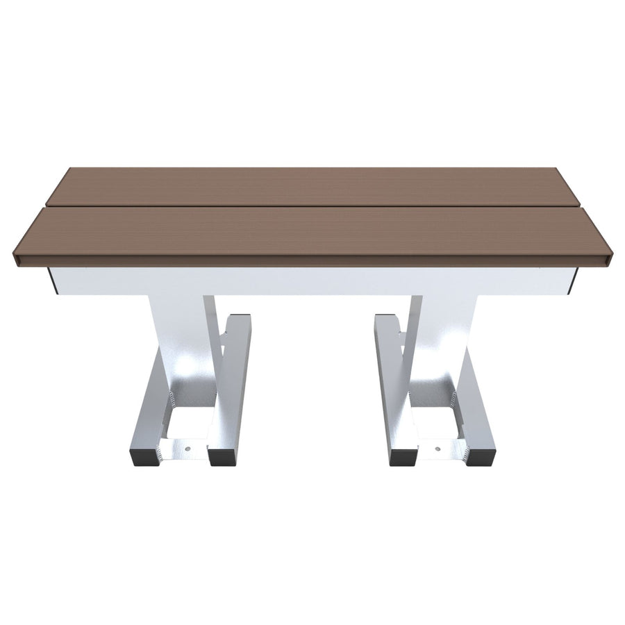 Banc de sport en aluminium pour 2 personnes - Alusport - 0,92 x 0,46 m