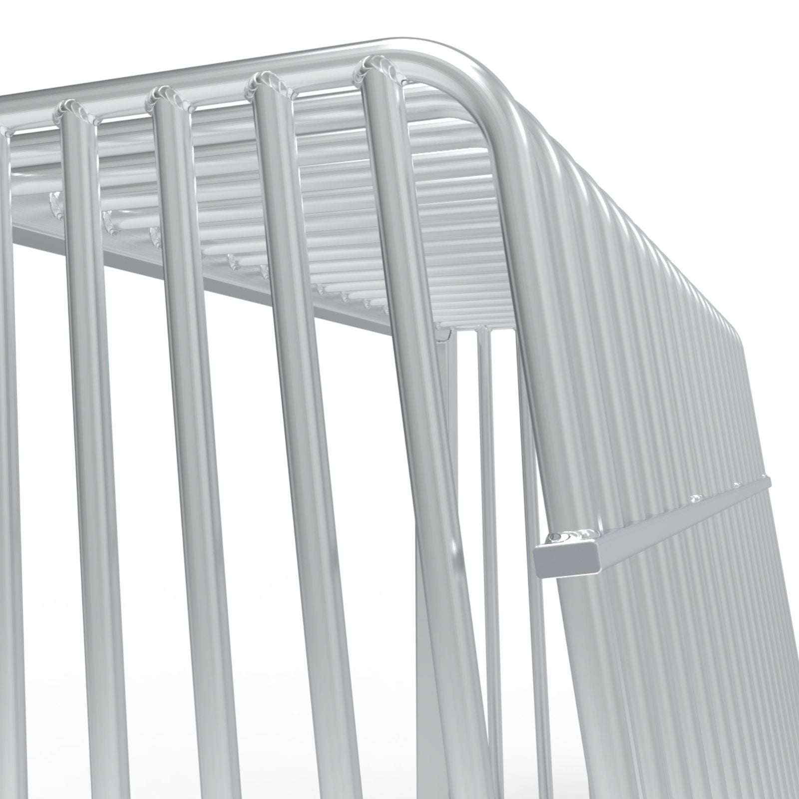 Middelgroot anti-vandalisme aluminium voetbaldoel - Alusport AA180 - 1.8 x 1.2 m