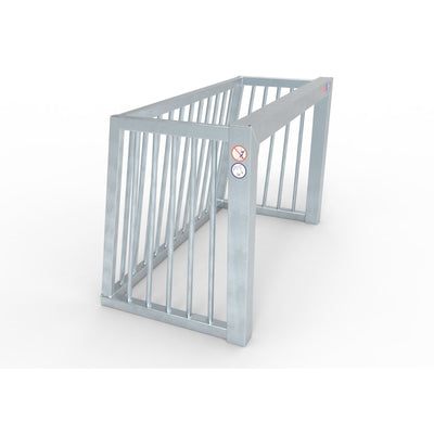 Klein anti-vandalisme stalen voetbaldoel - Alusport AS120 - 1.2 x 0.8 m