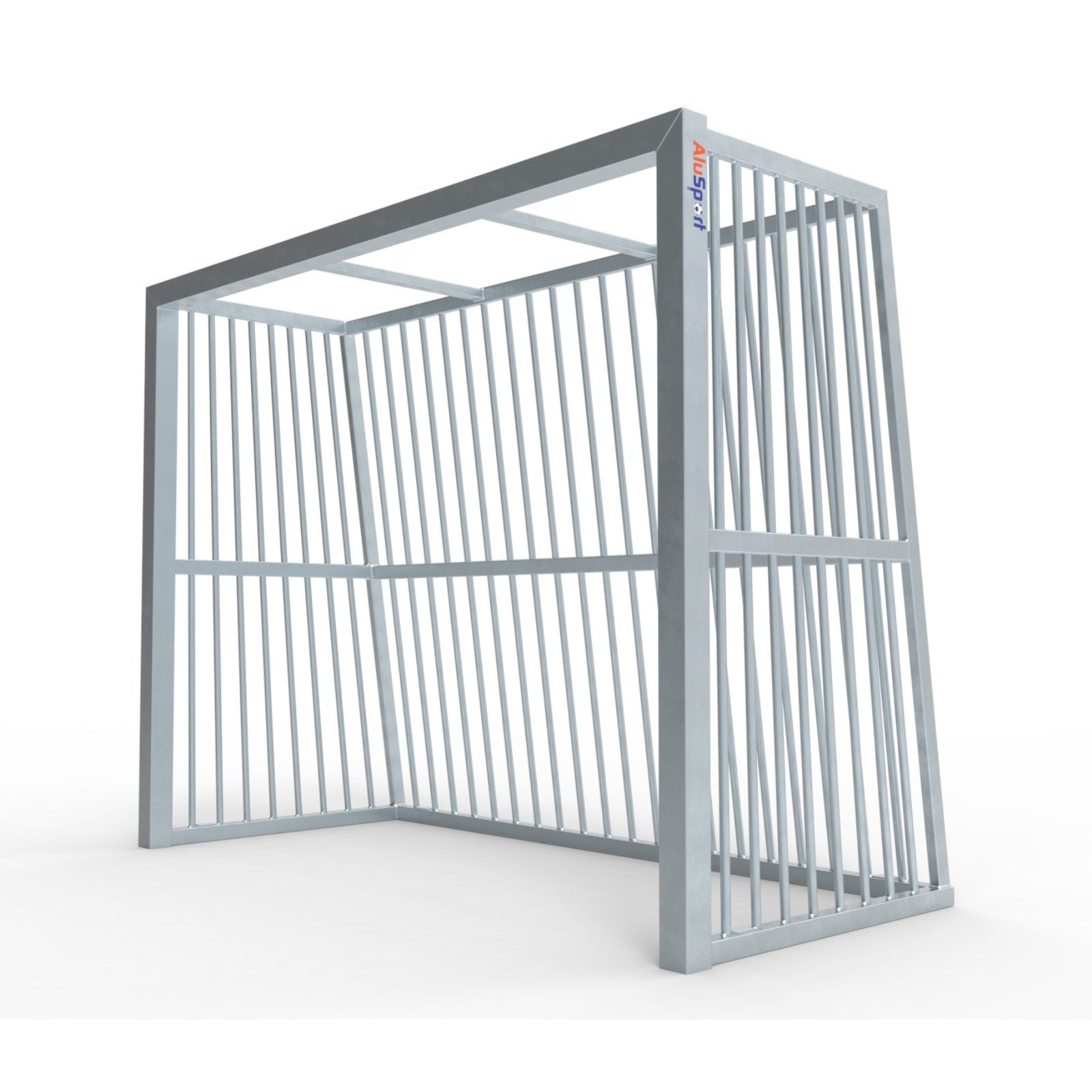 Middelgroot anti-vandalisme stalen voetbaldoel - Alusport AS220 - 2.2 x 1.75 m