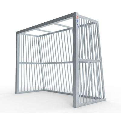 Middelgroot anti-vandalisme stalen voetbaldoel - Alusport AS220 - 2.2 x 1.75 m