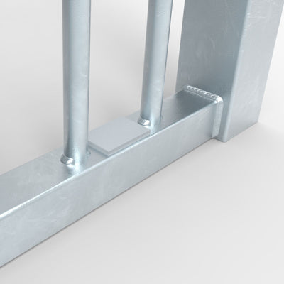 Middelgroot anti-vandalisme stalen voetbaldoel - Alusport AS220 - 2.2 x 1.75 m