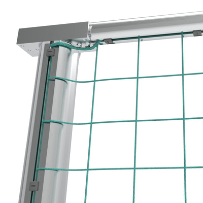 Professionele aluminium ballenvanger voor sportveld - Alusport BV001 - 15 x 4 m - incl. net en palen