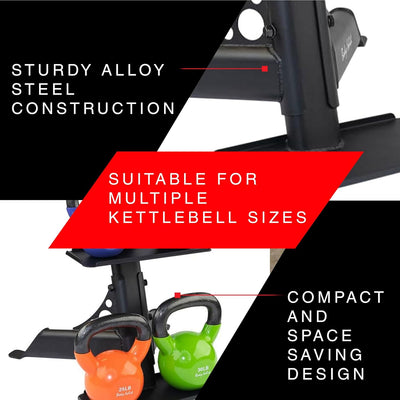 Body-Solid GDKR50B - Opslagsysteem voor kettlebells