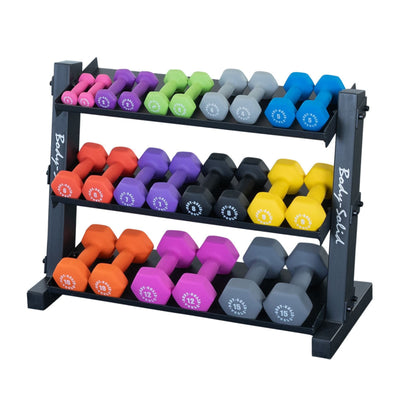 Body-Solid GDR34B - Opslagsysteem voor dumbbells (drielaags)