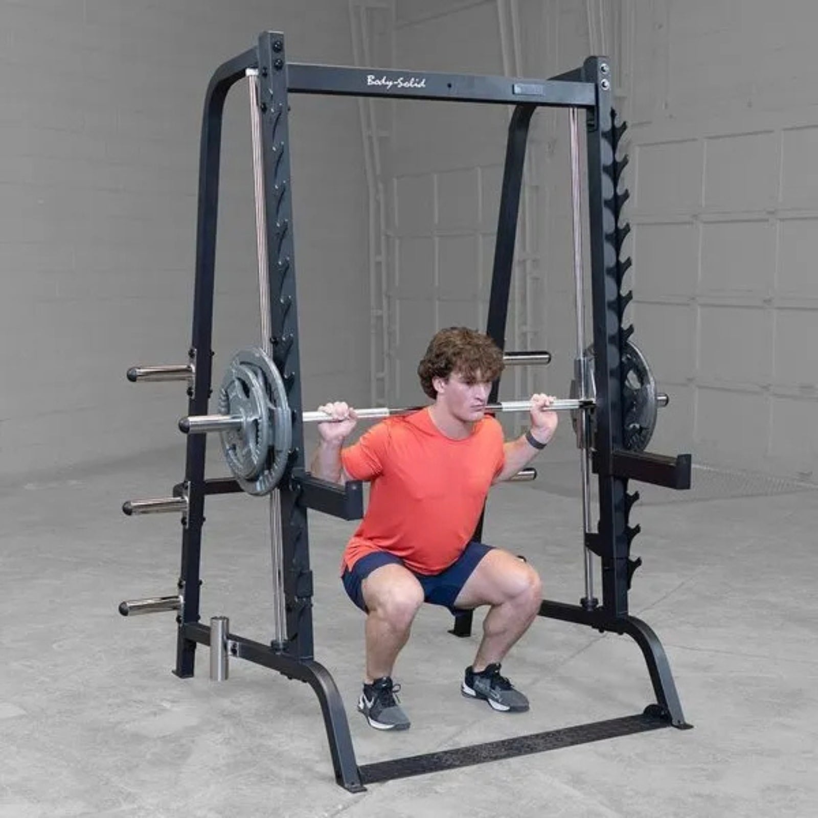 Smith Machine - Body-Solid GS348Q - Chargé de plaques