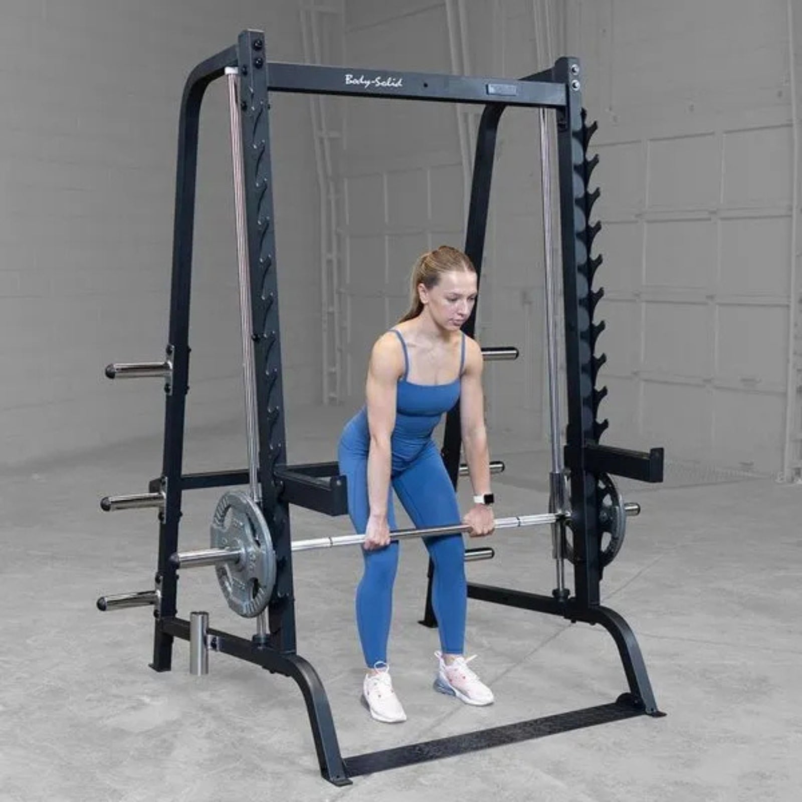 Smith Machine - Body-Solid GS348Q - Chargé de plaques