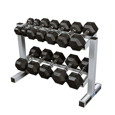 Body-Solid Powerline PDR282X - Tweelaags dumbbell rack