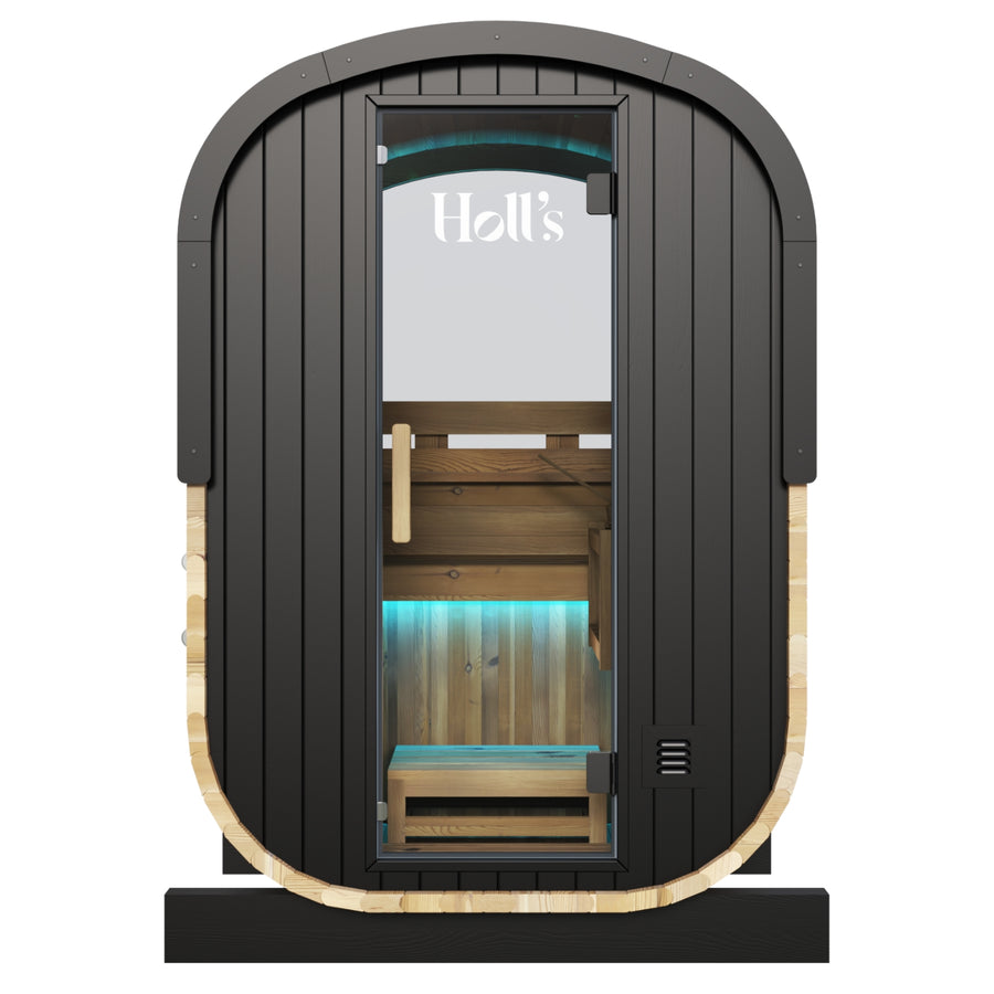 Buitensauna voor 2 personen - Holl's Cocoon 130