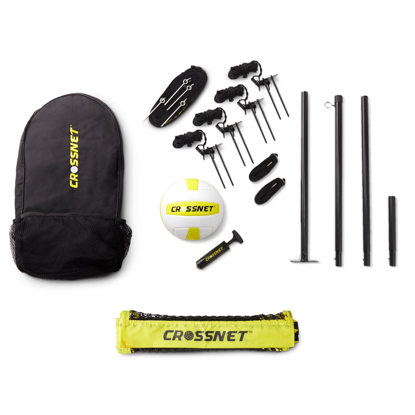 Filet transversal pour volley-ball/badminton avec 4 personnes - multifonctionnel - Crossnet