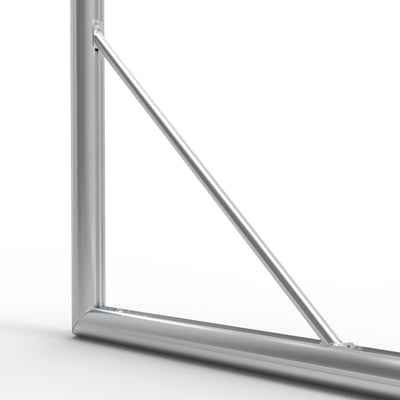 Demontabel professioneel aluminium senior voetbaldoel - Alusport TPW580 - 500 x 200 x 170 cm - incl. net