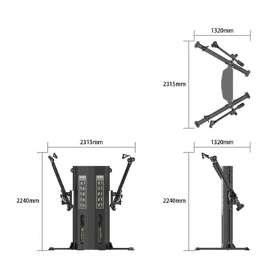 Dual Cable Cross System - Evolve Fitness Ultra Series SC-UL-460 Selectorized