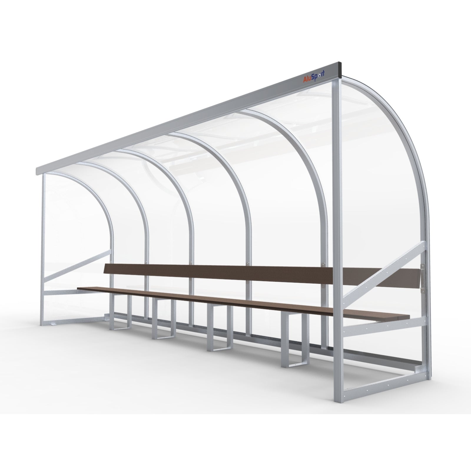 Dugout voor 10 personen - Alusport DO500 - 5 x 2 m