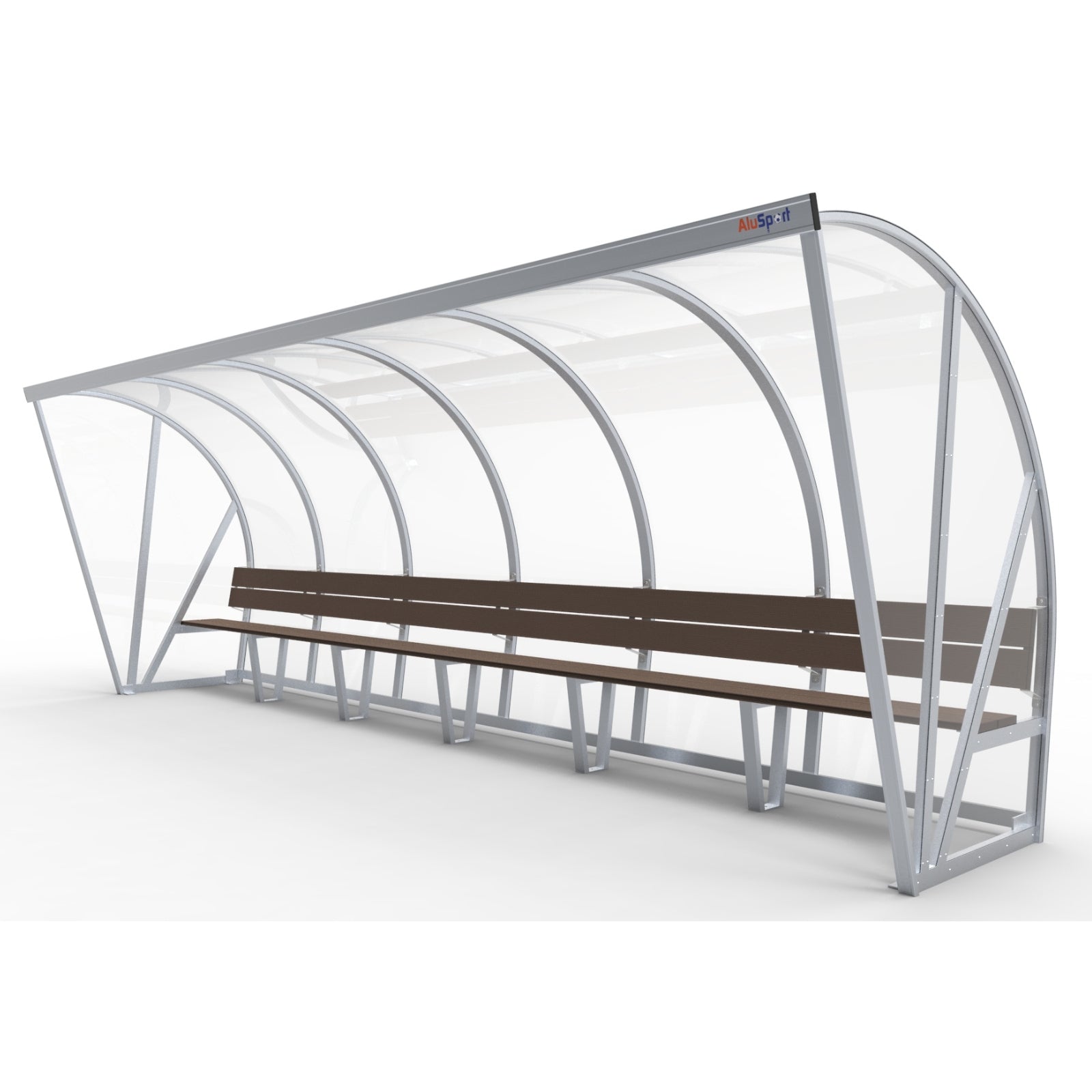 Dugout voor 12 personen - Alusport DO600 - 6 x 2 m