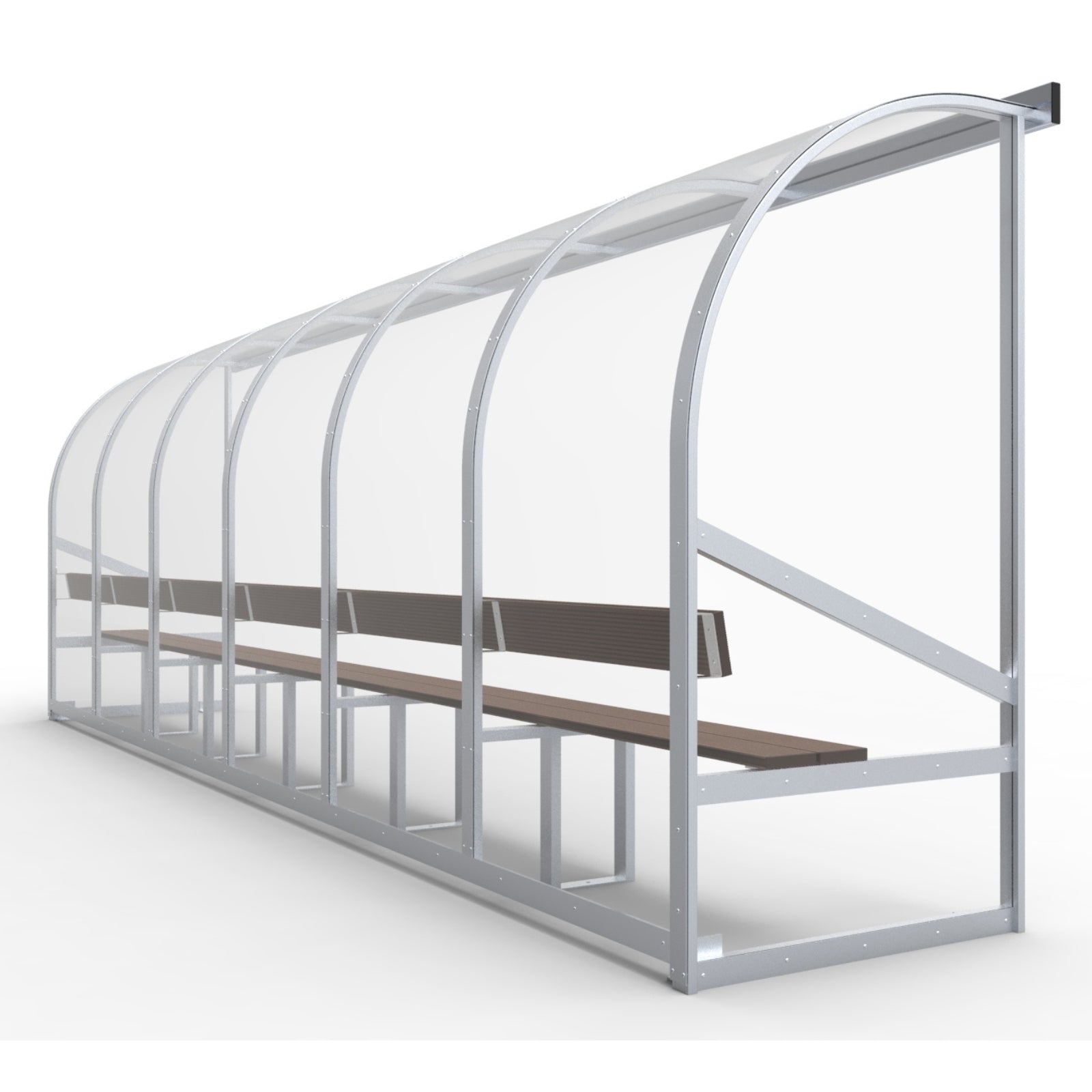Dugout voor 12 personen - Alusport DO600 - 6 x 2 m