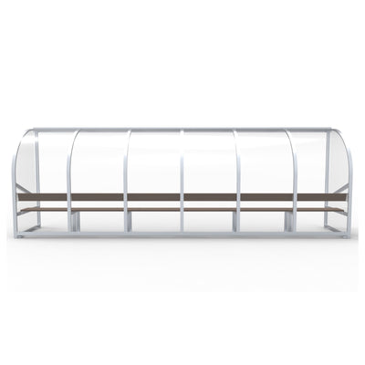 Dugout voor 12 personen - Alusport DO600 - 6 x 2 m