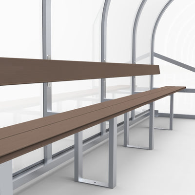 Dugout voor 12 personen - Alusport DO600 - 6 x 2 m