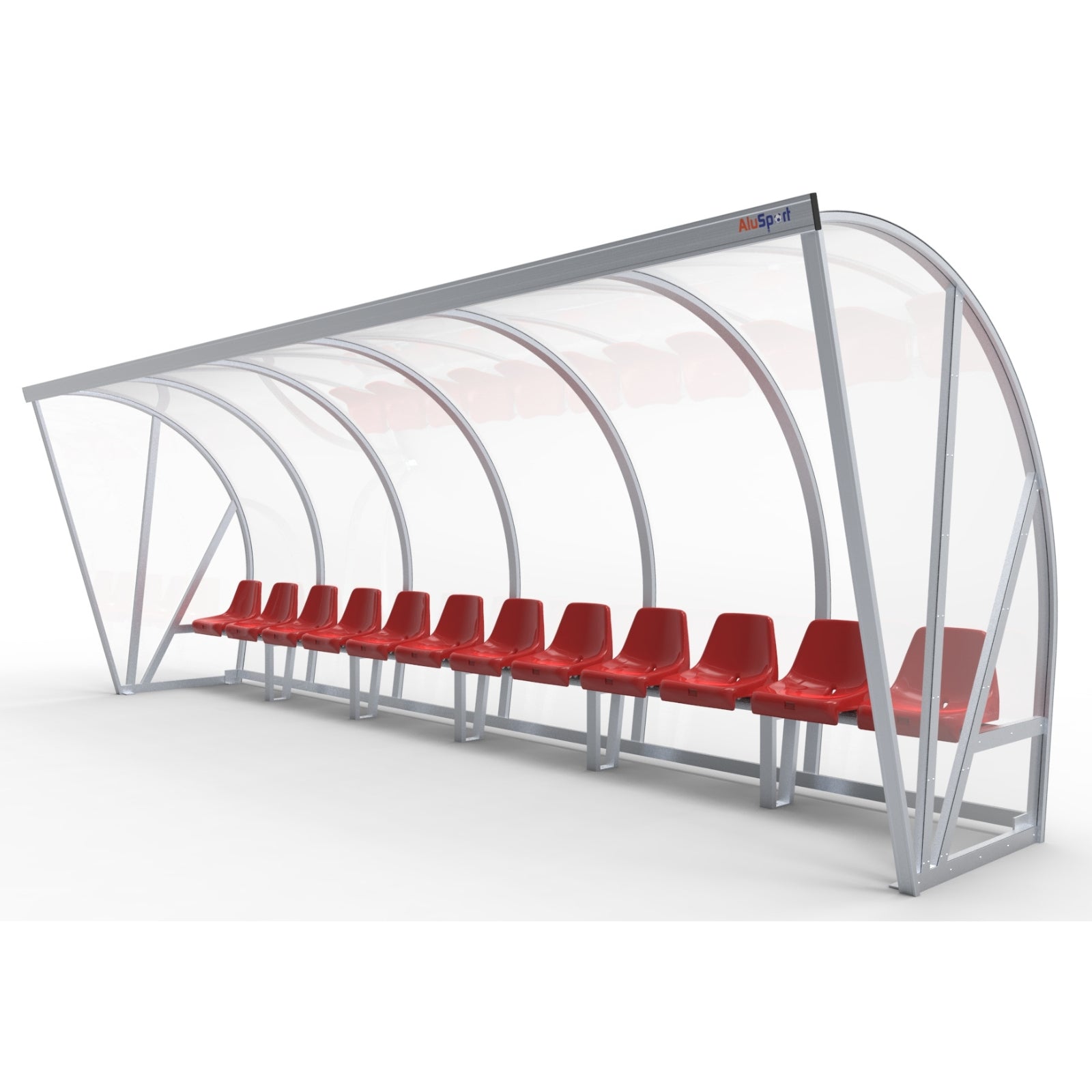 Dugout voor 12 personen - Alusport DO600 - 6 x 2 m
