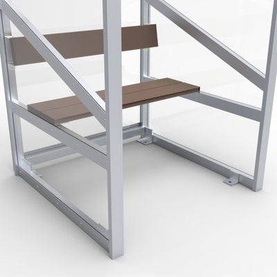 Dugout voor 2 personen - Alusport DO100 - 1 x 2 m