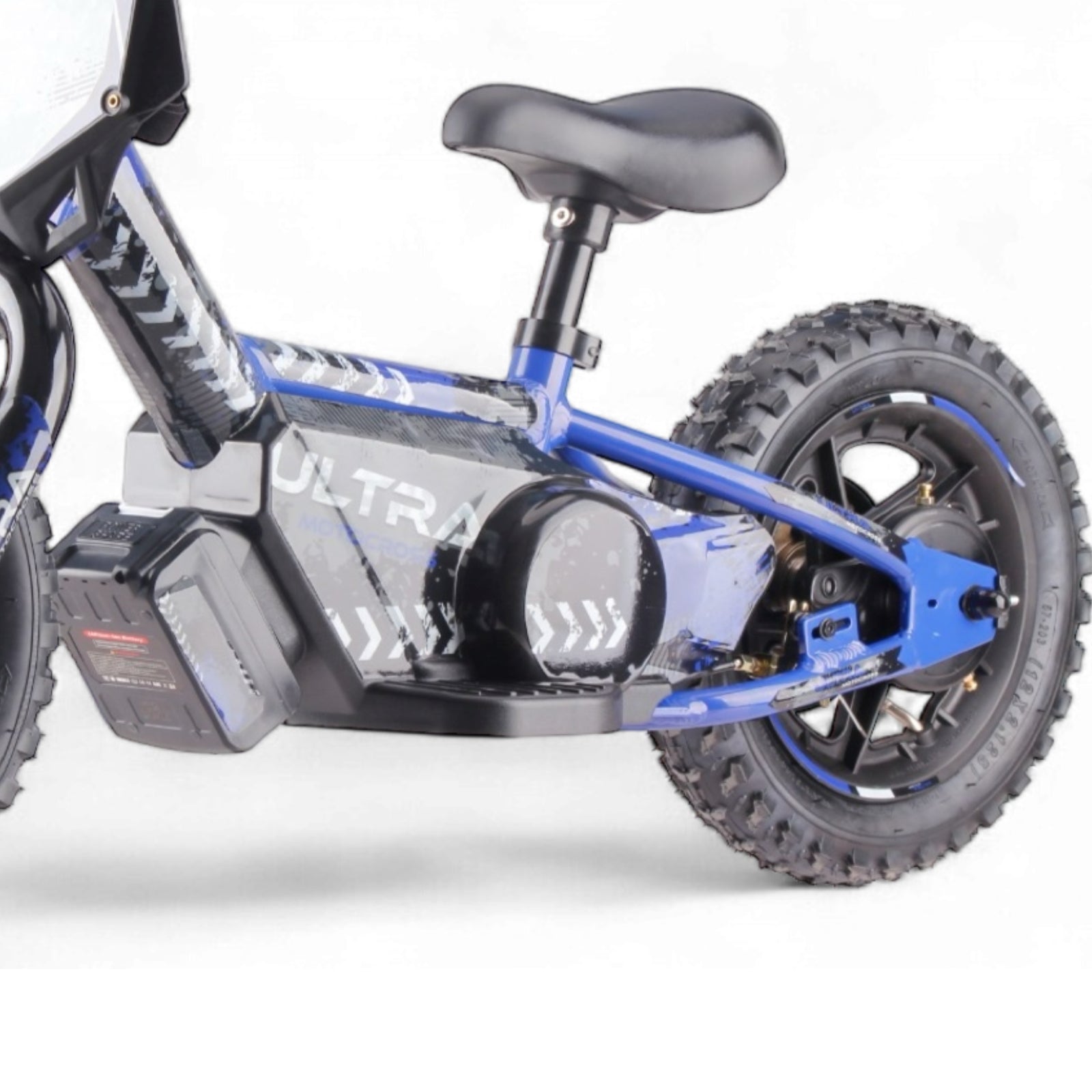 Vélo d'équilibre électrique bleu - Rollzone EBB12 - roues 12 pouces / 24 volts