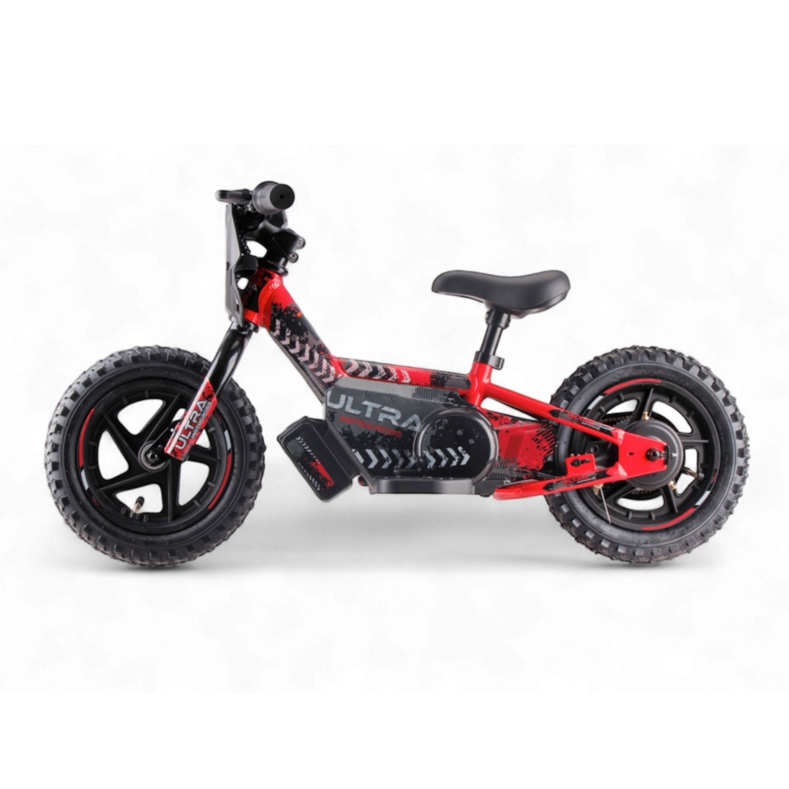 Vélo d'équilibre électrique rouge - Rollzone EBB12 - roues 12 pouces / 24 volts