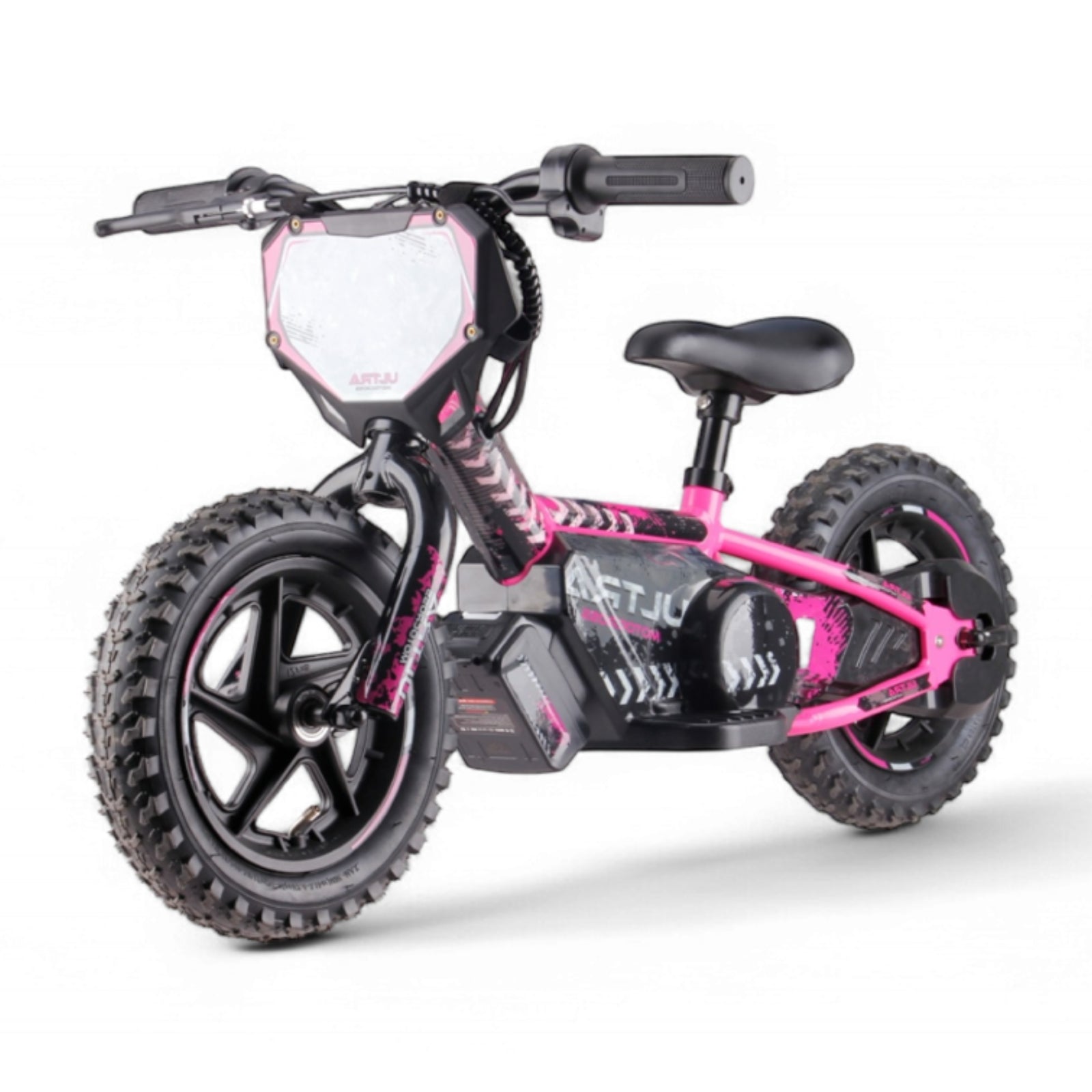 Vélo d'équilibre électrique rose - Rollzone EBB12 - roues 12 pouces / 24 volts