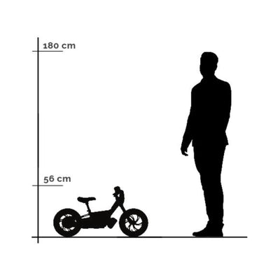 Vélo d'équilibre électrique rose - Rollzone EBB12 - roues 12 pouces / 24 volts