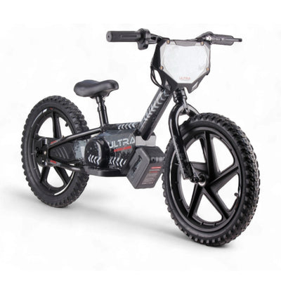 Elektrische Balance Bike Zwart - Rollzone EBB16 - 16 inch wielen / 24 volt