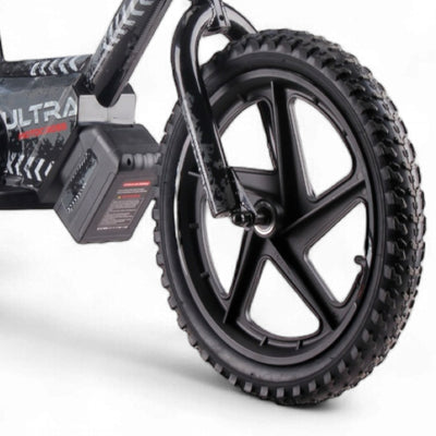 Elektrische Balance Bike Zwart - Rollzone EBB16 - 16 inch wielen / 24 volt