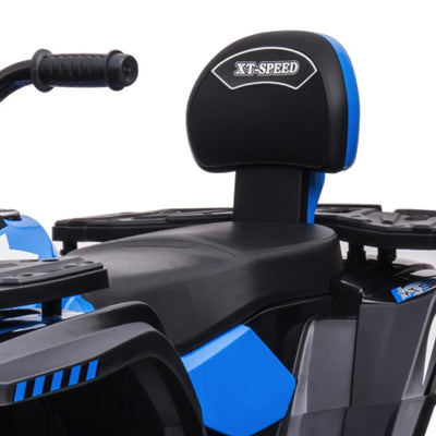 Elektrische quad voor kinderen - Rollzone S615-blue - 24 Volt - Zwart/blauw