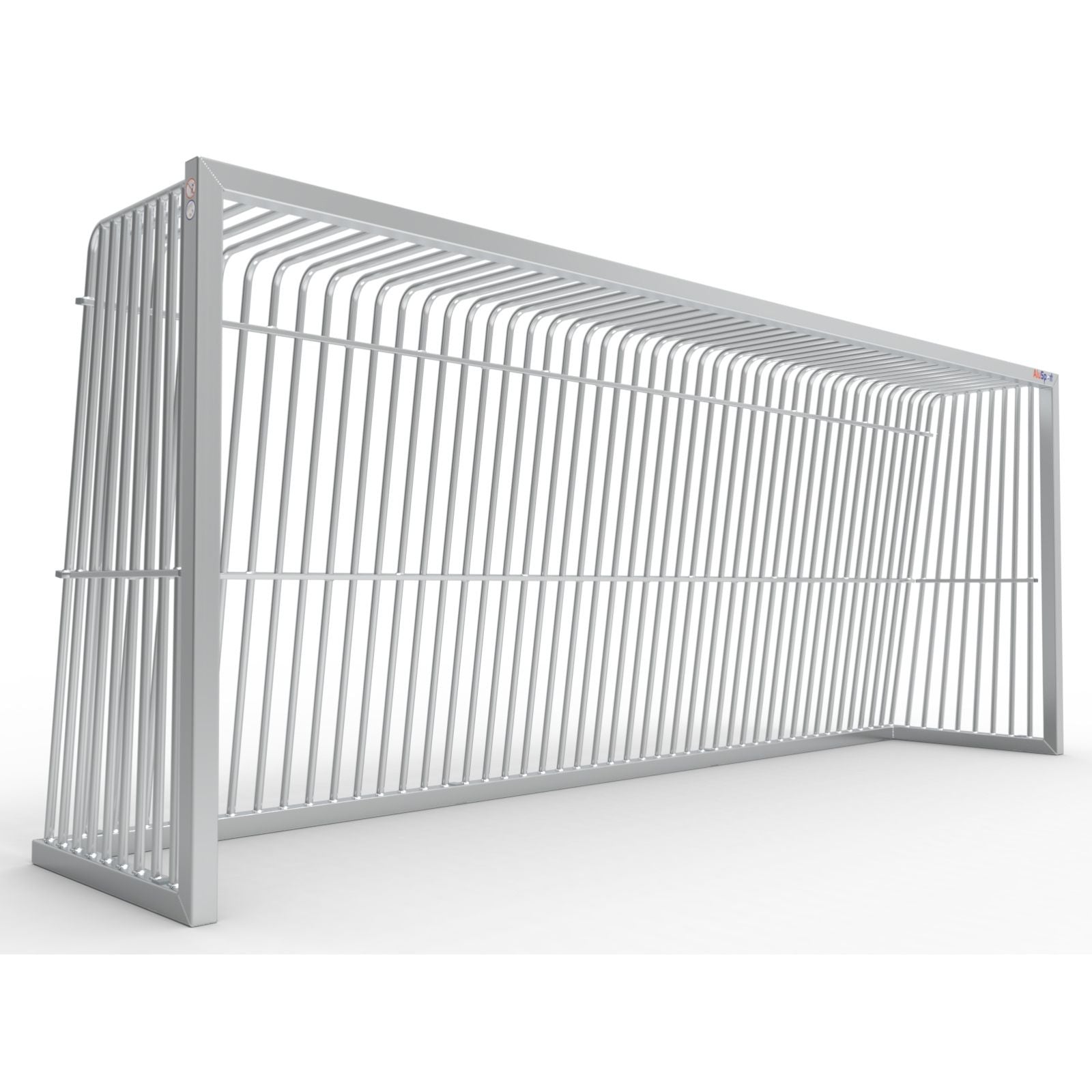 Extra groot anti-vandalisme aluminium voetbaldoel - Alusport AA300 - 5 x 2 m