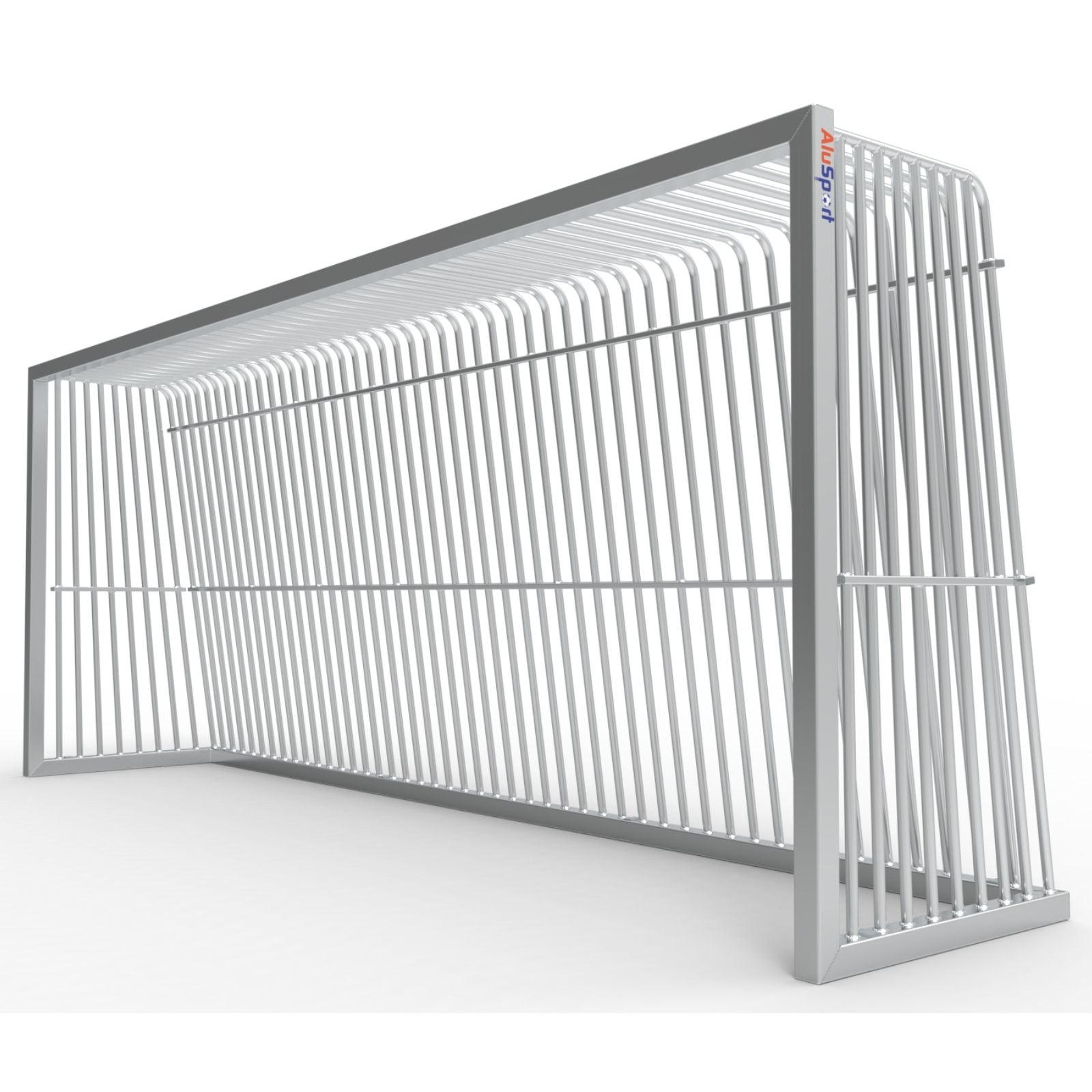 Extra groot anti-vandalisme aluminium voetbaldoel - Alusport AA300 - 5 x 2 m